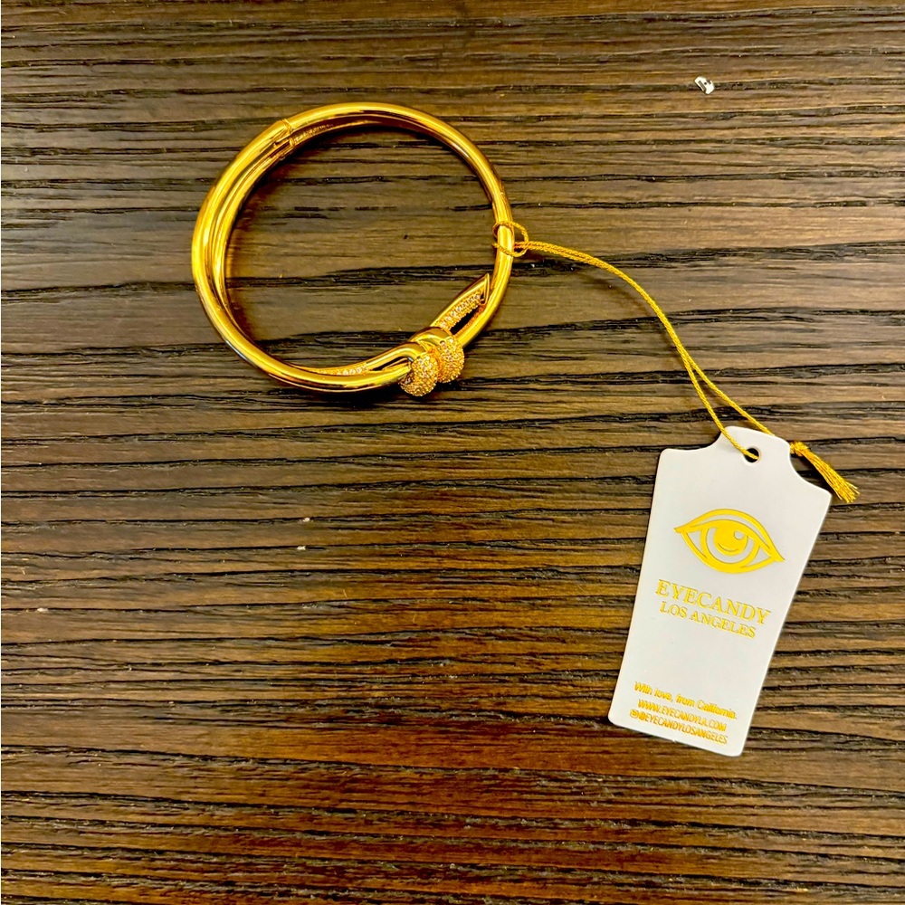 NEW Eye Candy Gold Bangle Bracelet
